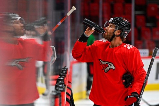 Раскатка «Авангарда» перед матчем с «Барысом»