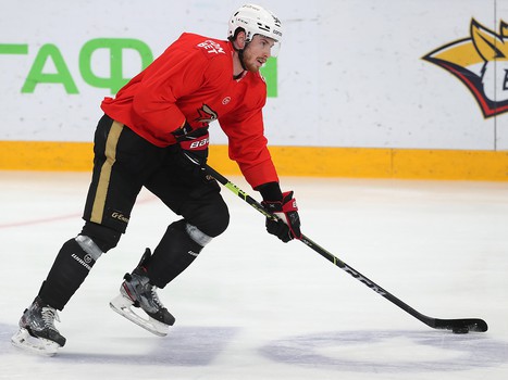 Тренировка «Авангарда» перед вторым матчем серии в Магнитогорске