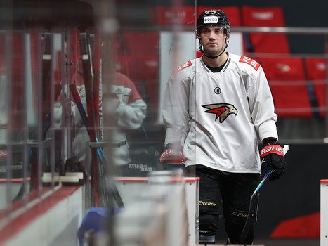 Раскатка «Авангарда» перед матчем с «Металлургом»