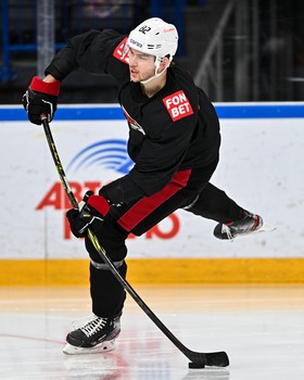 Раскатка «Авангарда» перед третьим матчем серии с «Металлургом» в Магнитогорске