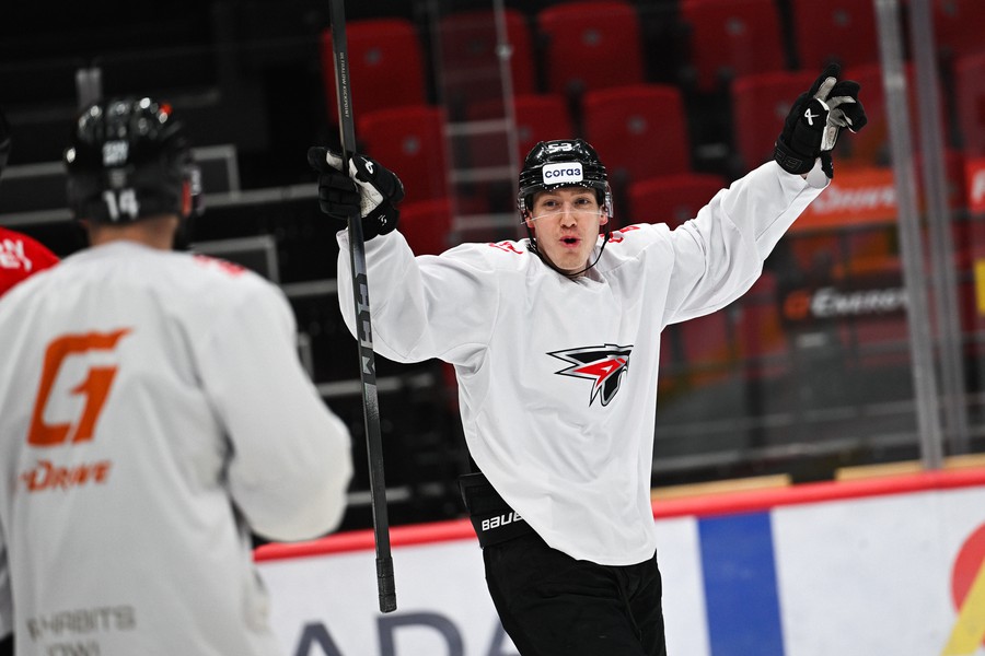 Раскатка «Авангарда» перед матчем с «Торпедо»