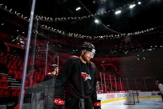 Тренировка «Авангарда» перед матчем с «Адмиралом»