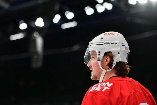 Раскатка «Авангарда» перед матчем в Казани