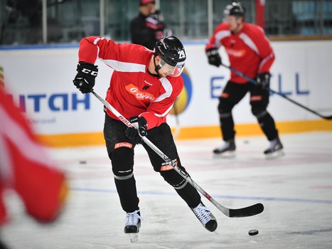 Раскатка "Авангарда" перед первым матчем в 2017 году