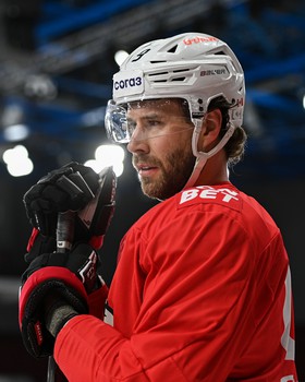 Тренировка «Авангарда» перед матчем в Екатеринбурге