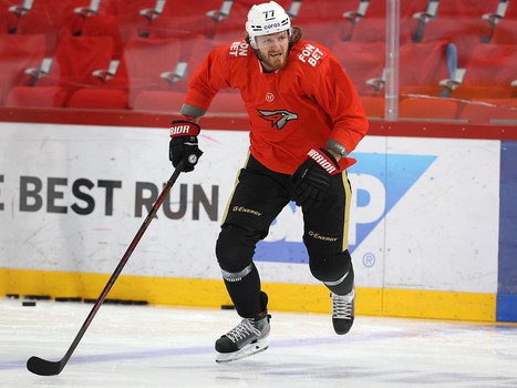 Раскатка «Авангарда» перед матчем в Екатеринбурге