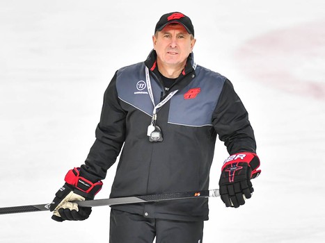 Раскатка "Авангарда" перед матчем с "Сибирью"