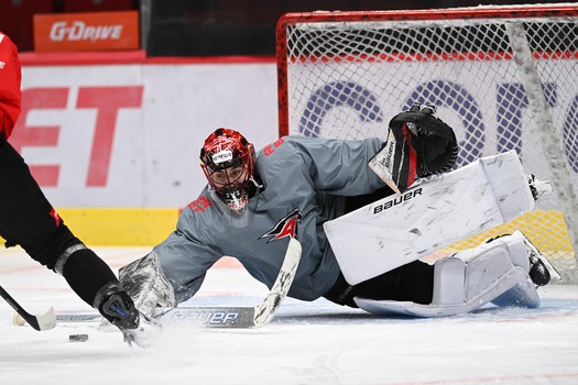 Раскатка «Авангарда» перед матчем с «Нефтехимиком»