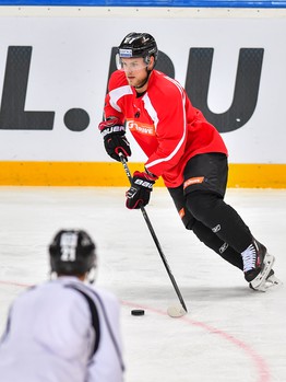 Раскатка "Авангарда" перед матчем с ЦСКА