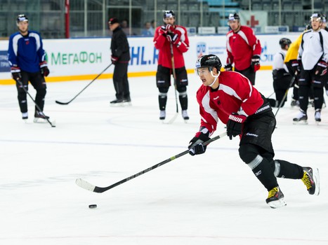 Раскатка "Авангарда" перед матчем с "Ладой"