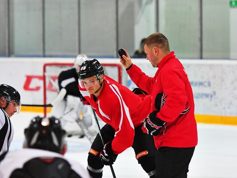 Тренировка "Авангарда" в Омске