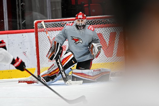 Тренировка «Авангарда» перед матчем со «Спартаком»