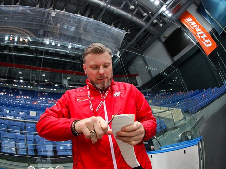 Раскатка «Авангарда» перед матчем с «Северсталью»