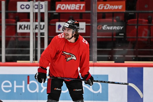 Раскатка «Авангарда» перед матчем с «Локомотивом»