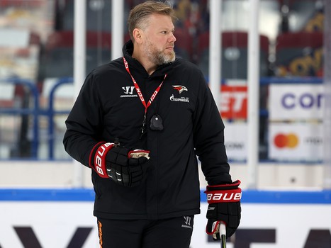 Раскатка «Авангарда» перед матчем в Магнитогорске