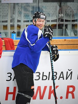 Раскатка "Авангарда" перед матчем с "Торпедо"