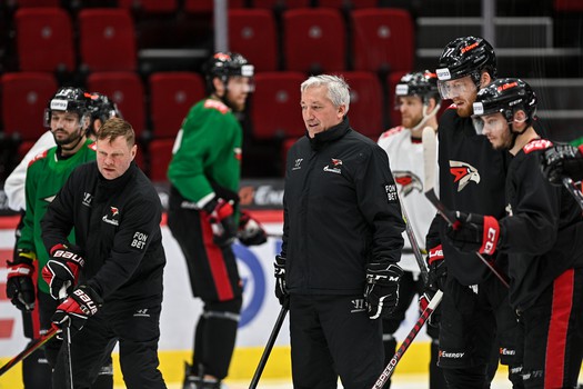 Раскатка «Авангарда» перед матчем с «Локомотивом»