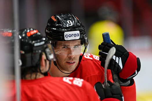 Тренировка «Авангарда» перед матчем с «Трактором»