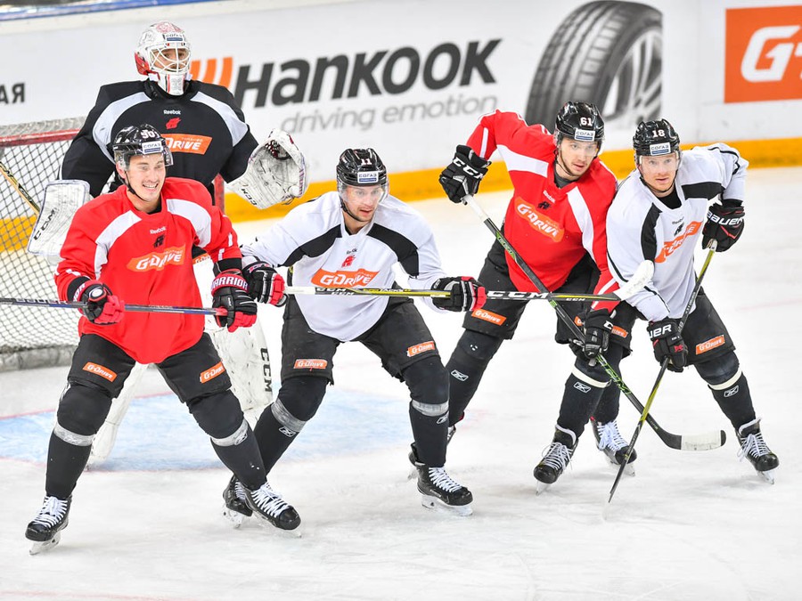 Раскатка "Авангарда" перед шестым матчем серии с "Салаватом Юлаевым"