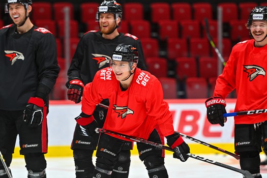 Раскатка «Авангарда» перед матчем с ХК «Сочи»