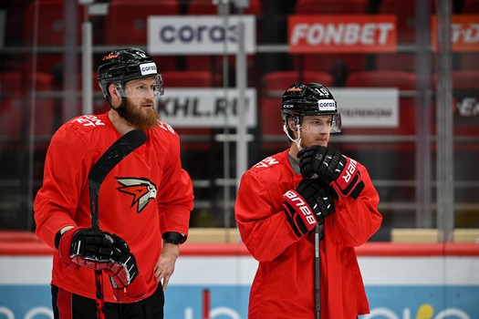 Раскатка «Авангарда» перед матчем с «Барысом»