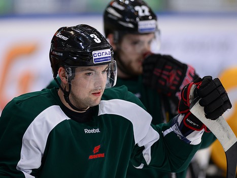 Раскатка "Авангарда" перед матчем со "Спартаком" 16.01.2014