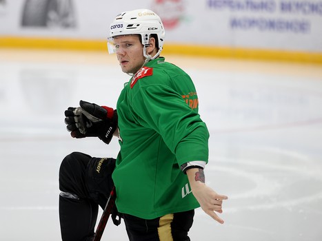 Раскатка «Авангарда» перед выездным матчем с московским «Динамо»