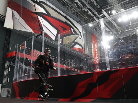 Раскатка «Авангарда» перед матчем с «Йокеритом»