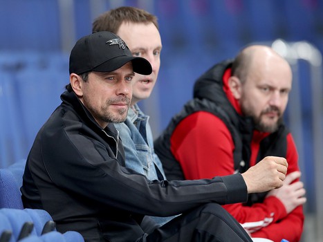 Тренировка «Авангарда» перед стартом финала Кубка Гагарина