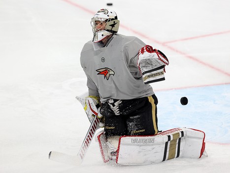 Раскатка «Авангарда» перед матчем в Магнитогорске