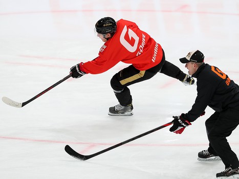 Тренировка «Авангарда» во время паузы в чемпионате