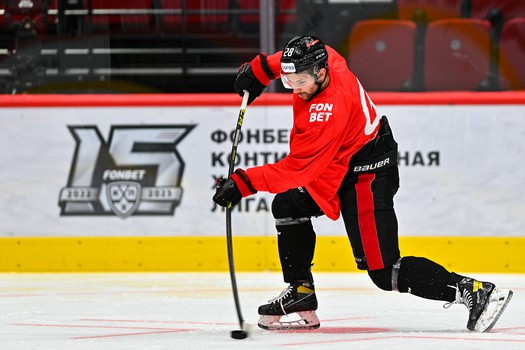 Раскатка «Авангарда» перед матчем с «Сибирью»