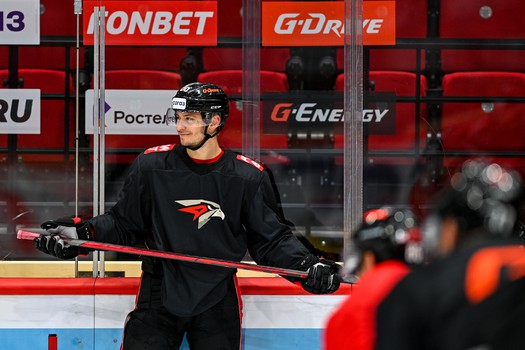 Тренировка «Авангарда» перед матчем с «Адмиралом»