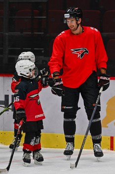 Тренировка воспитанников Хоккейной Академии «Авангард» 2019 года рождения на G-Drive Арене