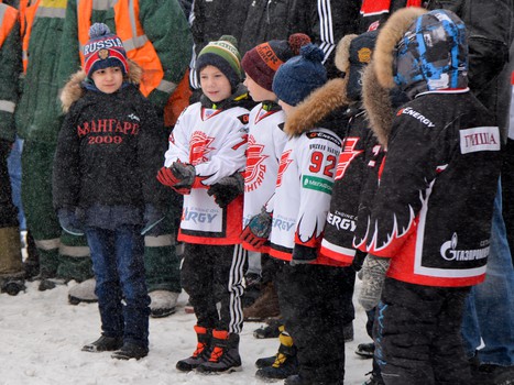 Открытие аллеи, посвященной 65-летию омского хоккея