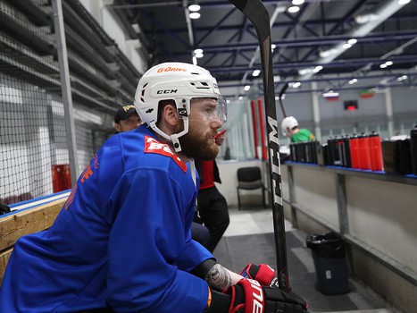 Тренировка «Авангарда» перед первым матчем серии с «Ак Барсом»