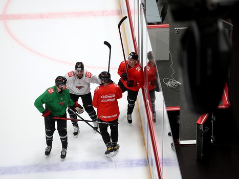 Тренировка «Авангарда» во время паузы в чемпионате