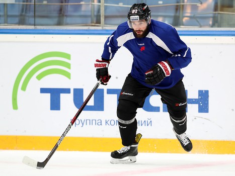 Раскатка «Авангарда» перед матчем с «Адмиралом»