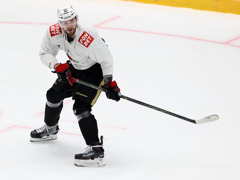 Раскатка «Авангарда» перед матчем в Хабаровске