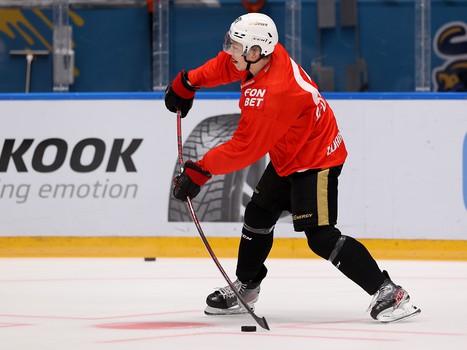 Раскатка «Авангарда» перед матчем в Сочи