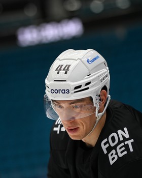 Тренировка «Авангарда» перед матчем в Астане