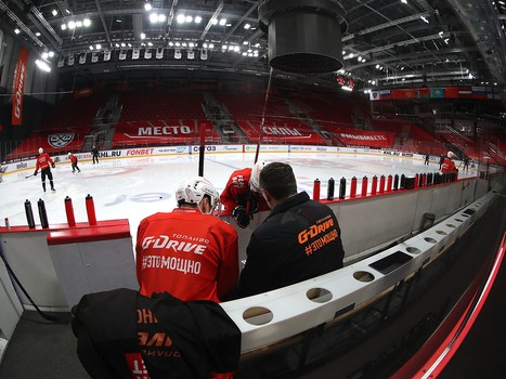 Тренировка «Авангарда» перед выездом