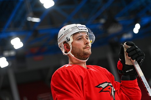 Раскатка «Авангарда» перед матчем в Екатеринбурге