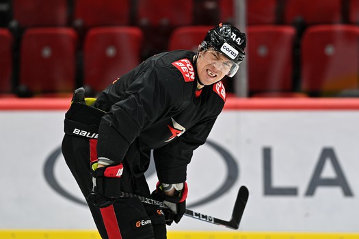 Раскатка «Авангарда» перед матчем с «Нефтехимиком»