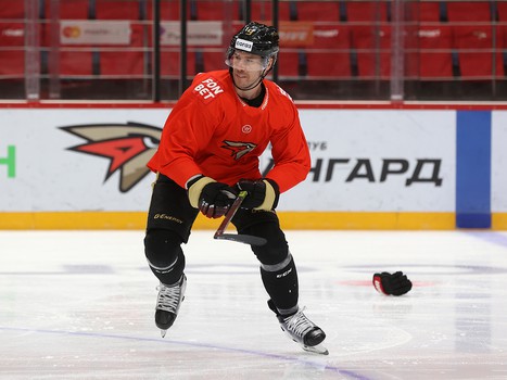 Раскатка «Авангарда» перед матчем с «Витязем»