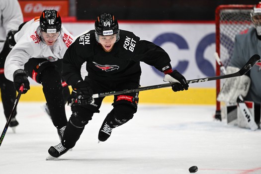 Раскатка «Авангарда» перед вторым матчем серии с «Нефтехимиком»