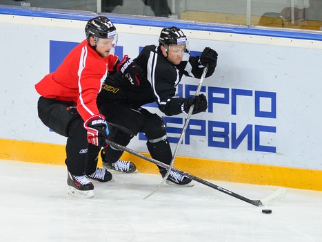 Раскатка "Авангарда" перед домашним матчем с "Торпедо"