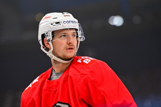 Раскатка «Авангарда» перед матчем в Магнитогорске