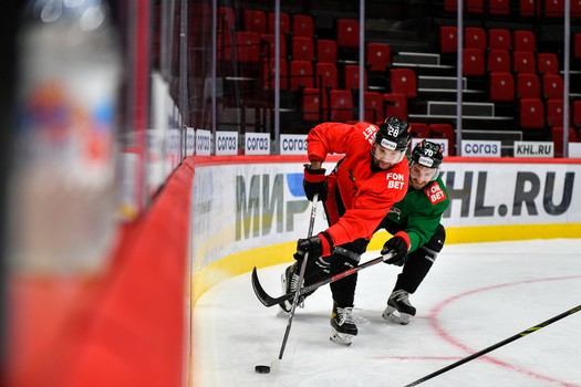Тренировка «Авангарда» перед матчем с «Адмиралом»