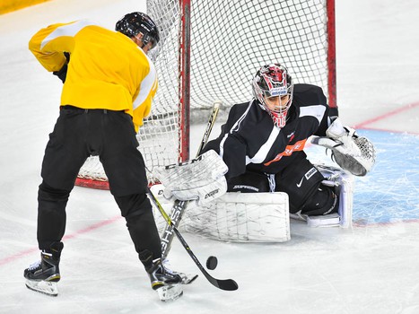 Раскатка "Авангарда" перед матчем с "Адмиралом"